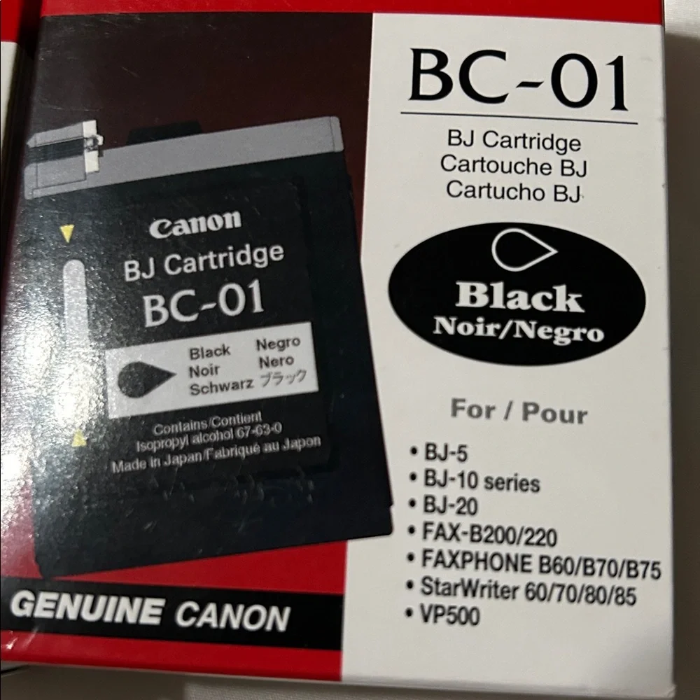 Canon BC-01 Black Cartridges